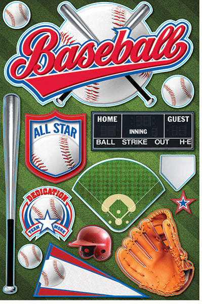 3D Batting Decals, Baseball, Softball