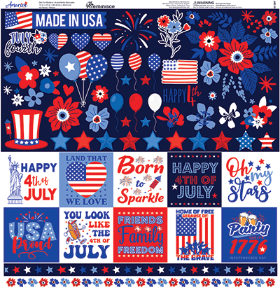 WS America: America 12x12 Sticker