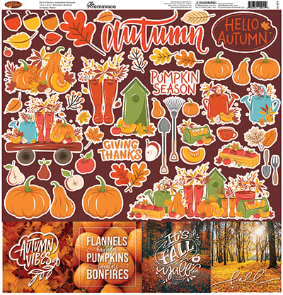 Autumn Beauty: Autumn Beauty 12x12 Sticker