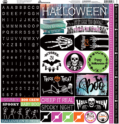 Bad to the Bone: Bad to the Bone 12x12 Sticker