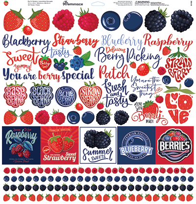 Berry Sweet: Berry Sweet 12x12 Sticker