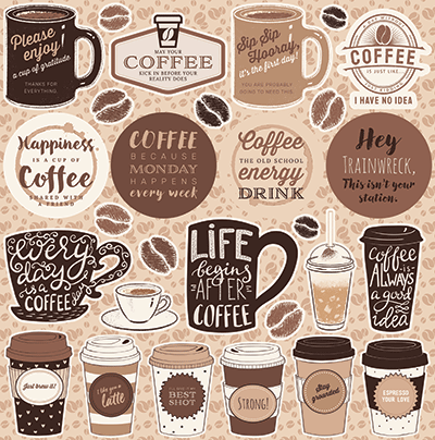 But First, Coffee: But First, Coffee 12x12 Sticker