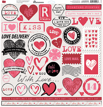 WS Be My Valentine: Be My Valentine 12x12 Sticker