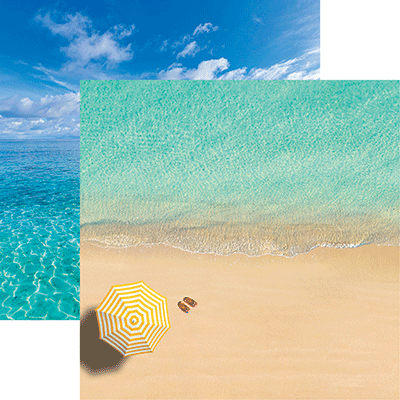 Beach Vibes: Yellow Umbrella