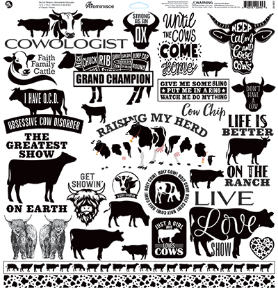 Holy Cow: Holy Cow 12x12 Sticker