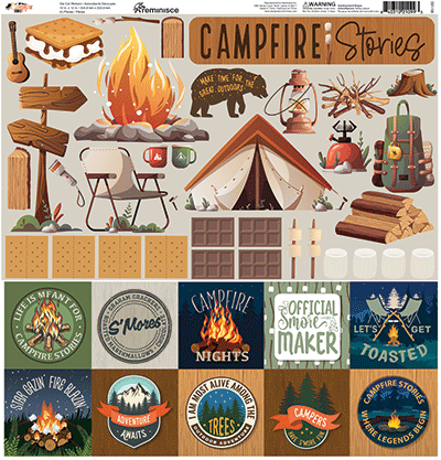 Campfire Stories: Campfire Stories 12x12 Sticker