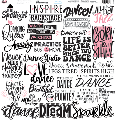 Dance!: Dance! 12x12 Sticker