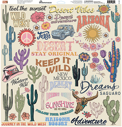 Desert Dreams: Desert Dreams 12x12 Sticker