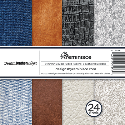 Denim, Leather, and Lace: Denim, Leather, Lace 6x6 Paper Pad