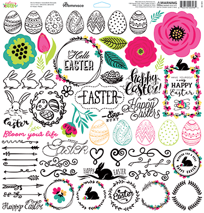 Easter Bloom: Easter Bloom 12x12 Sticker