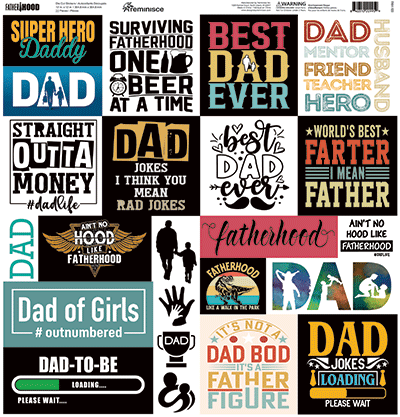 Fatherhood: Fatherhood 12x12 Sticker