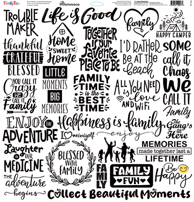 Family Fun: Family Fun 12x12 Sticker