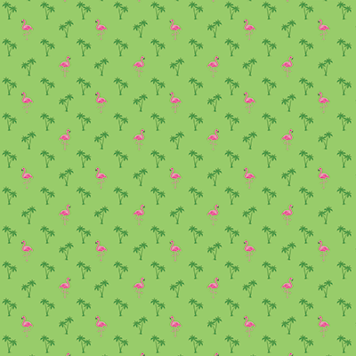 Flamingo Beach: Palms and Paradise