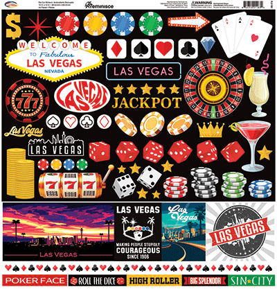 WS Fabulous Las Vegas: Fabulous Las Vegas 12x12 Sticker