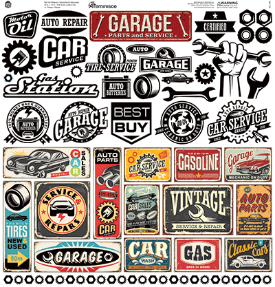 Garage Life: Garage Life 12x12 Sticker