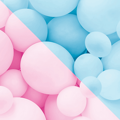WS Gender Reveal Party: Pastel Balloons