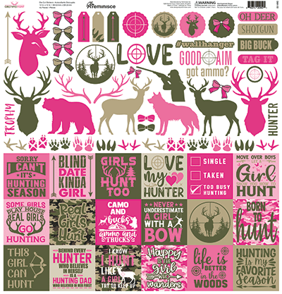 Girls Who Hunt: Girls Who Hunt 12x12 Sticker