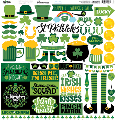 WS Irish Kiss: Irish Kiss 12x12 Sticker