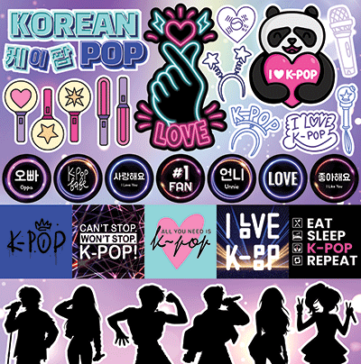 WS K-Pop: K-Pop 12x12 Sticker
