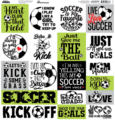 Let's Play! Soccer: 12x12 Sticker