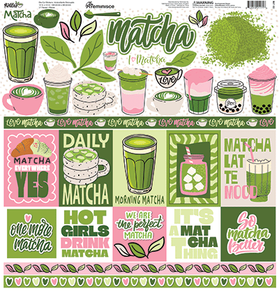Matcha: Match 12x12 Sticker