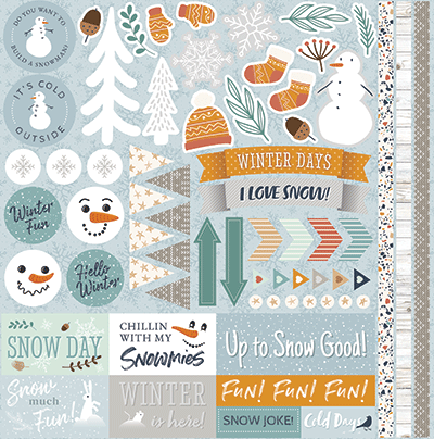 WS My First Snow: My First Snow 12x12 Sticker
