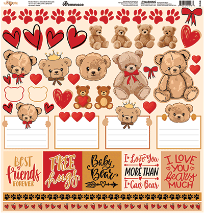 My Teddy Bear: My Teddy Bear 12x12 Sticker