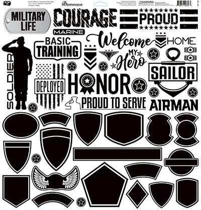Military Life: Military Life 12x12 Sticker