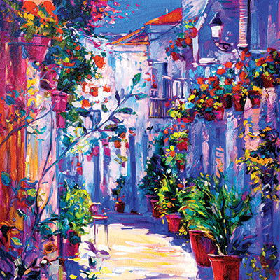 Nature's Reflection: Streets in Bloom