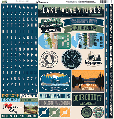 Northern Lake Adventures: Northern Lake Adventures 12x12 Sticker