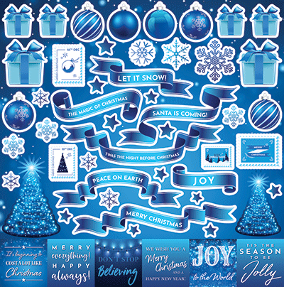 WS Nordic Noel: Nordic Noel 12x12 Sticker