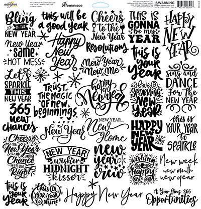 New Year Celebration: New Year Celebration 12x12 Sticker