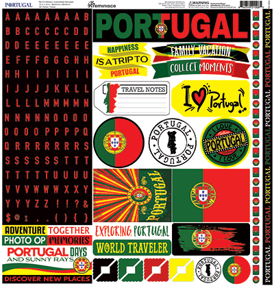 WS Portugal: Portugal 12x12 Sticker