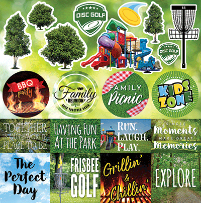 The Park: The Park 12x12 Sticker