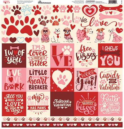 Puppy Love: Puppy Love 12x12 Sticker