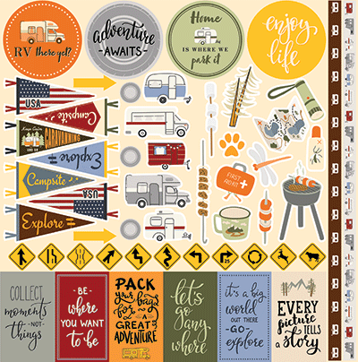 Road Life: Road Life 12x12 Sticker