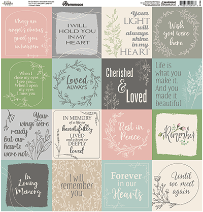 Remember: Remember 12x12 Sticker