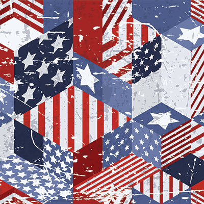 Red, White, and Blue: Stars and Bars