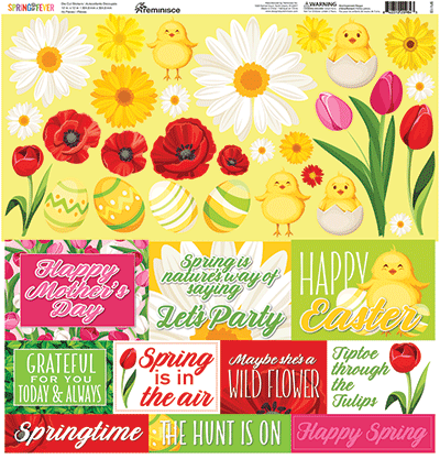 Spring Fever: Spring Fever 12x12 Sticker