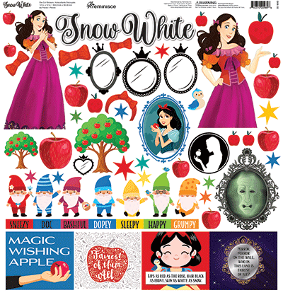 Snow White: Snow White 12x12 Sticker