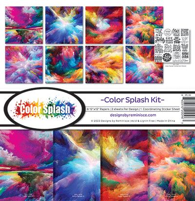 Color Splash: Color Splash 12x12 Sticker - Designs By Reminisce