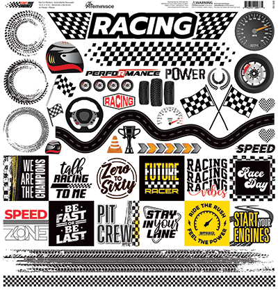 WS Start Your Engines: Start Your Engines 12x12 Sticker