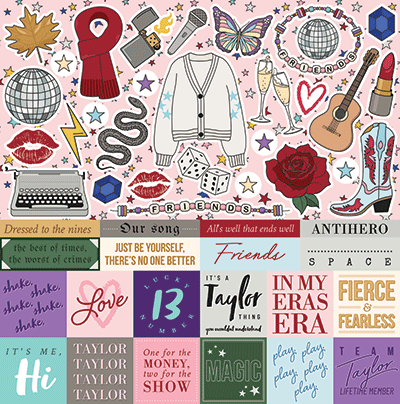 WS Taylor Forever: Taylor Forever 12x12 Sticker