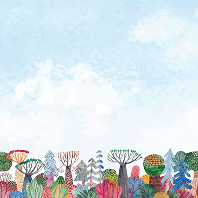 Watercolor Forest: Spring Forest