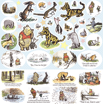 WS Winnie the Pooh and Friends: Winnie the Pooh 12x12 Sticker