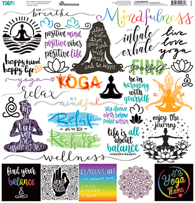 WS Yoga Life: Yoga Life 12x12 Sticker
