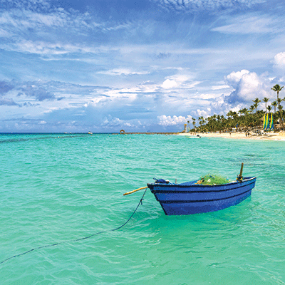 Island Paradise: Fishing Boat