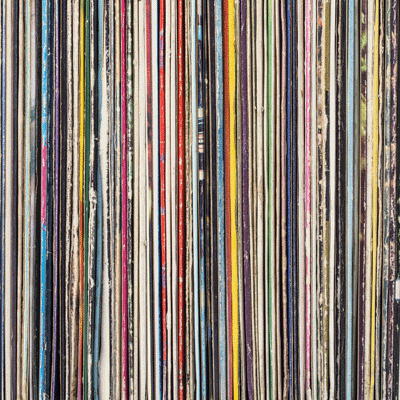 WS Good Vibes: Stack of Vinyl Records