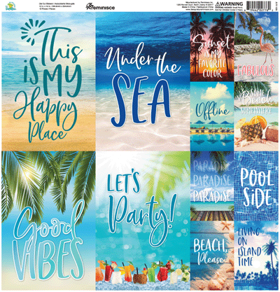 WS All Inclusive Vacation: All Inclusive 12x12 Poster Sticker