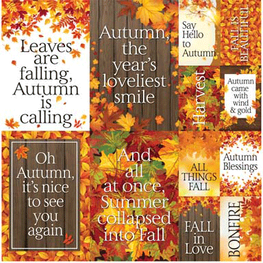 Autumn Splendor: Autumn Splendor 12x12 Poster Sticker